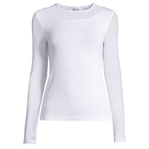 NWT KIM TOP Anatomie Long Mesh Sleeve fashionable top